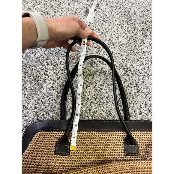 The Sak Elliot Luca Crocheted Handbag Purse Shoulder Bag, Beige Brown‎ Boho - Picture 9 of 9